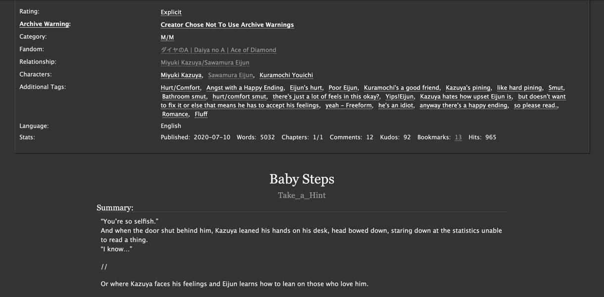 Baby Steps