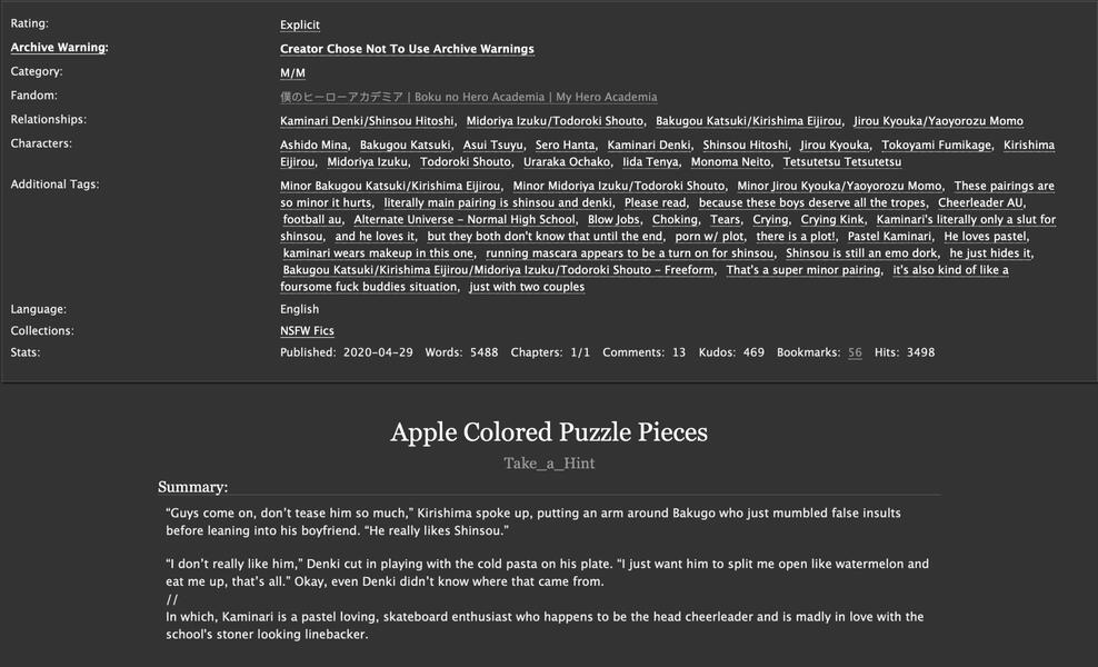 Apple Colored Puzzle Pieces